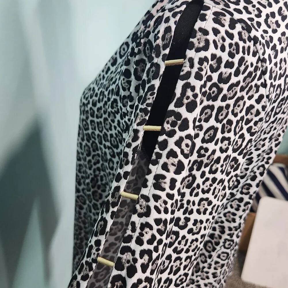Michael Kors animal print blouse Medium Lot I